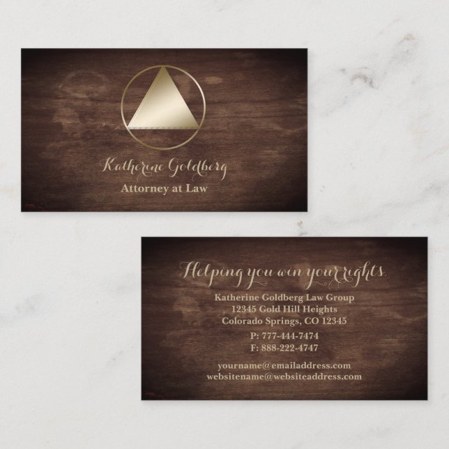 Cartão de visita do Antigo Procurador da Escola Cl (Frente/Verso)