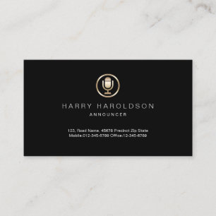 Cartão de visita do Anunciador de Ícones de Micr