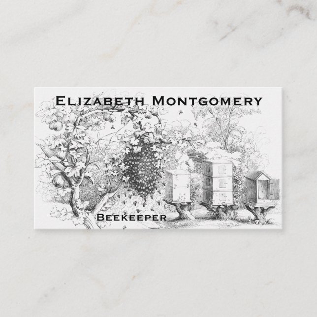 Cartão de visita do Apicultor Profissional do Esti (Frente)