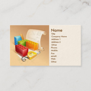 Cartão de visita do arquiteto