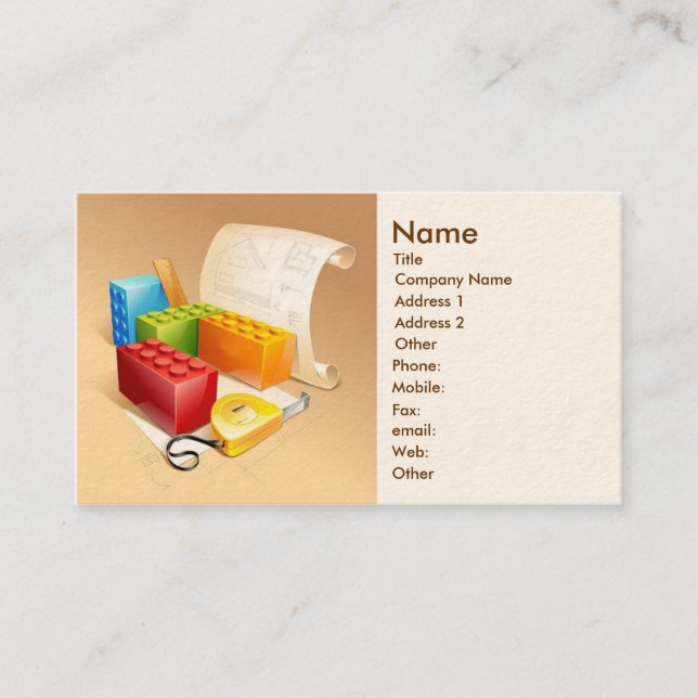 Cartão de visita do arquiteto (Frente)