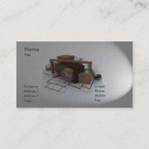Cartão de visita do arquiteto
