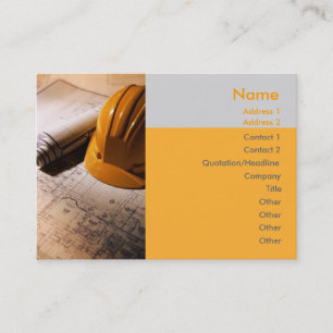 Cartão de visita do arquiteto