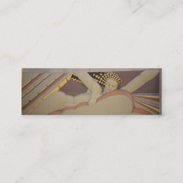 Cartão de visita do art deco (Frente)