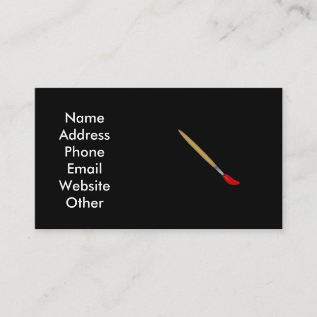 Cartão de visita do artista (Frente)