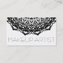 Cartão de visita do artista de maquiagem profissio