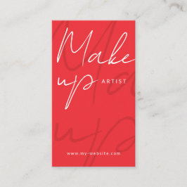 Cartão de visita do artista moderno Red and Black 
