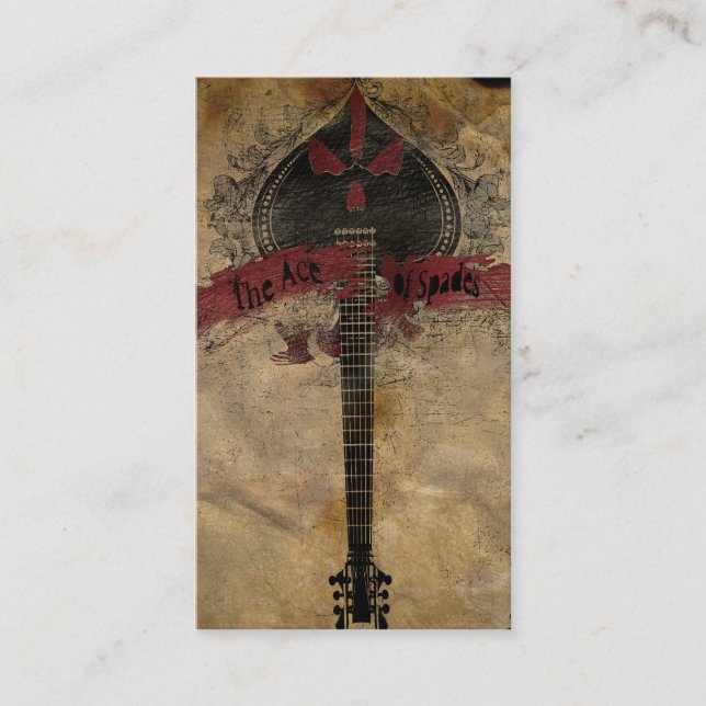 cartão de visita do ás de espada (Frente)