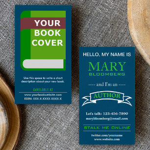 Cartão de visita do autor do Cobrir do livro de P