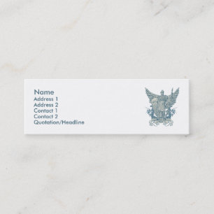 Cartão de visita do azul de Libertas