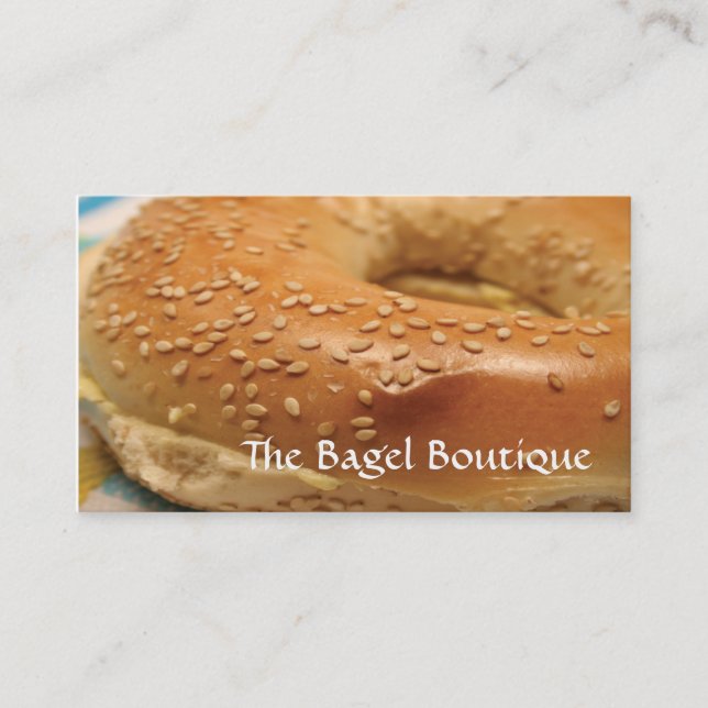 Cartão de visita do Bagel (Frente)
