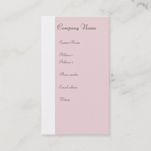 Cartão de visita do balé - Dois lados (Frente)