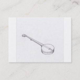 Cartão de visita do banjo de Robert