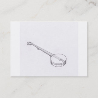 Cartão de visita do banjo de Robert