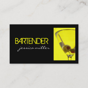Cartão de visita do barman