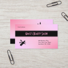 Cartão de visita do Beautician