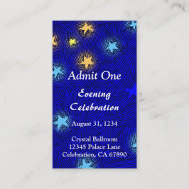 Cartão de visita do Bilhete de Evento da Lua Russa