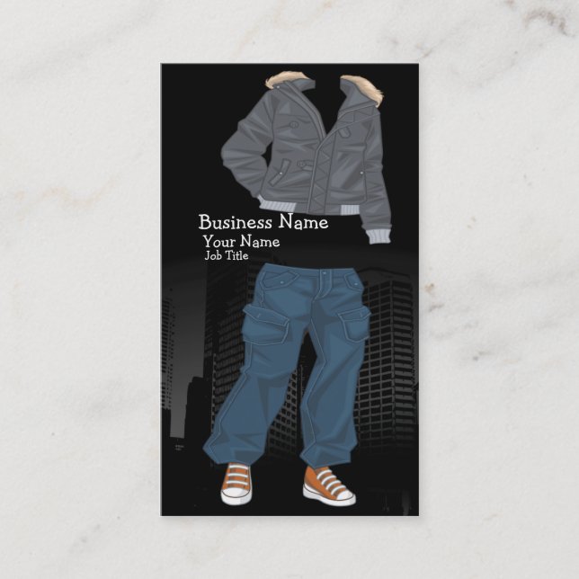 Cartão de visita do boutique da forma (Frente)