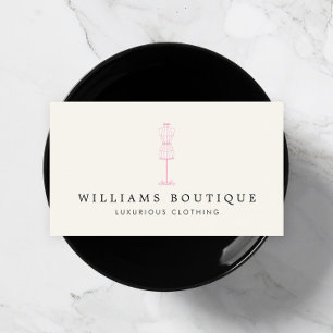 Cartão de visita do boutique do formulário do