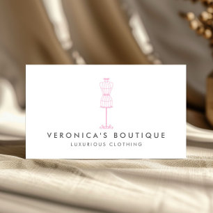 Cartão de visita do boutique do formulário II do