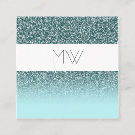 Cartão de visita do brilho da cerceta