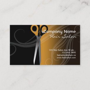 Cartão de visita do cabeleireiro