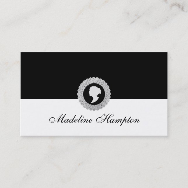 Cartão de visita do cameo (Frente)