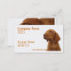 Cartão de visita do cão (Frente/Verso)