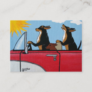 Cartão de visita do cão de cão