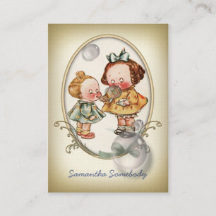 Cartão de visita do cartão das crianças minúsc