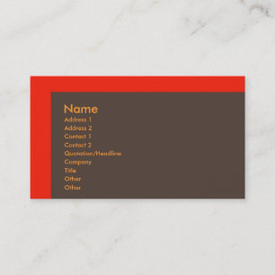 Cartão de visita do centímetro cúbico