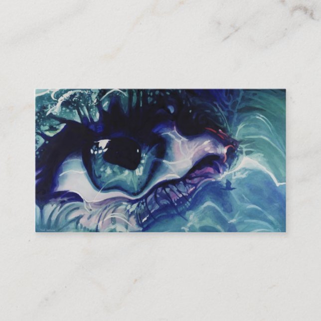 Cartão de visita do céu da terra do mar (Frente)