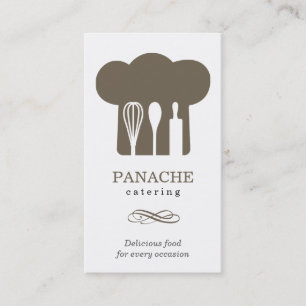 Cartão de visita do chapéu do cozinheiro chefe