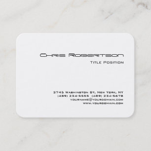 Cartão de visita do Chubby Branco Negro de Canto r