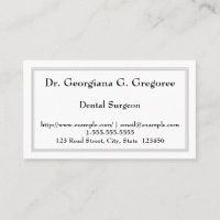 Cartão de visita do Cirurgião Dental Conservador