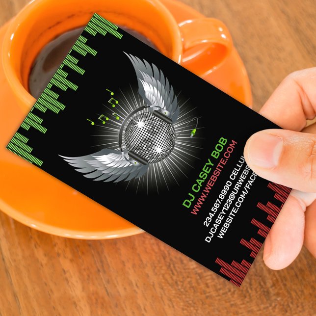 Cartão de visita do Clube Noturno DJ (Criador carregado)