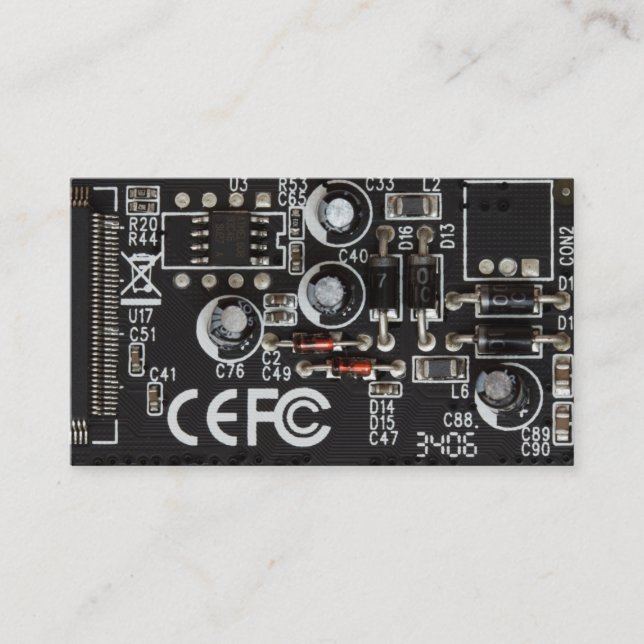 Cartão de visita do computador (Frente)