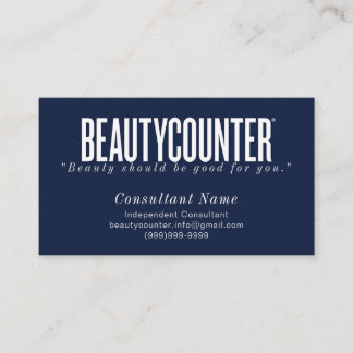 Cartão de visita do consultor de Beautycounter
