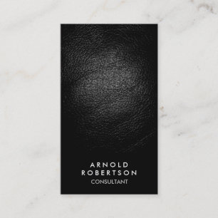 Cartão de visita do consultor negro com efeito de