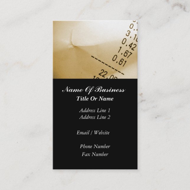 Cartão de visita do contador (Frente)