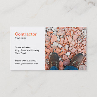 Cartão de visita do contratante