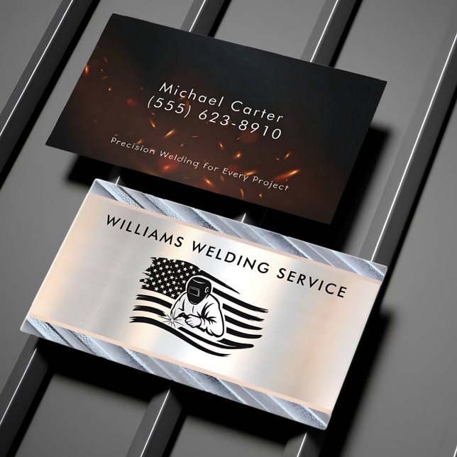 Cartão de visita do contratante de soldadura profi (Welding Contractor Business Card
)