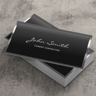 Cartão de visita do Contratante do Cimento de Bor