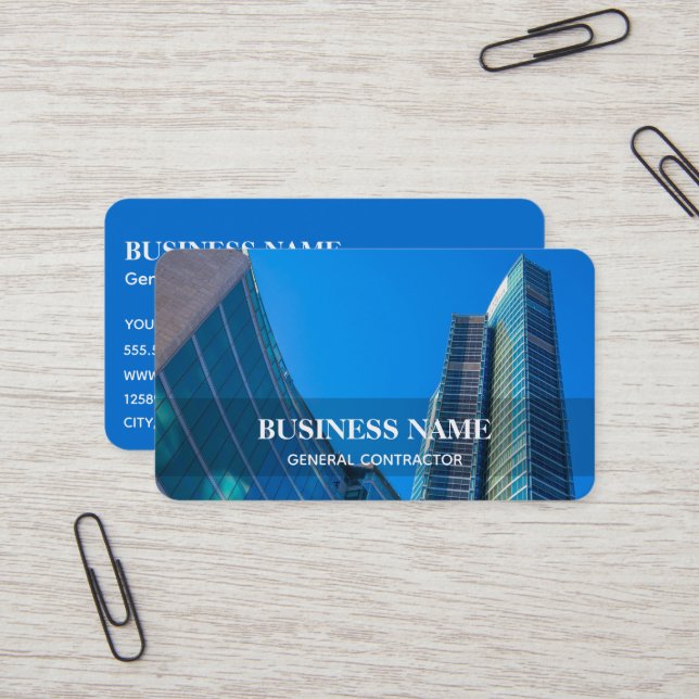 Cartão de visita do Contratante Geral (Frente/Verso In Situ)