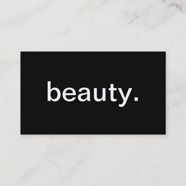 Cartão de visita do Cosmetologist da beleza (Frente)