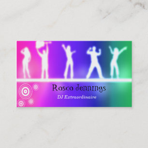 Cartão de visita do costume do DJ