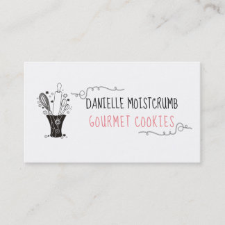 cartão de visita do cozinheiro chefe de pastelaria