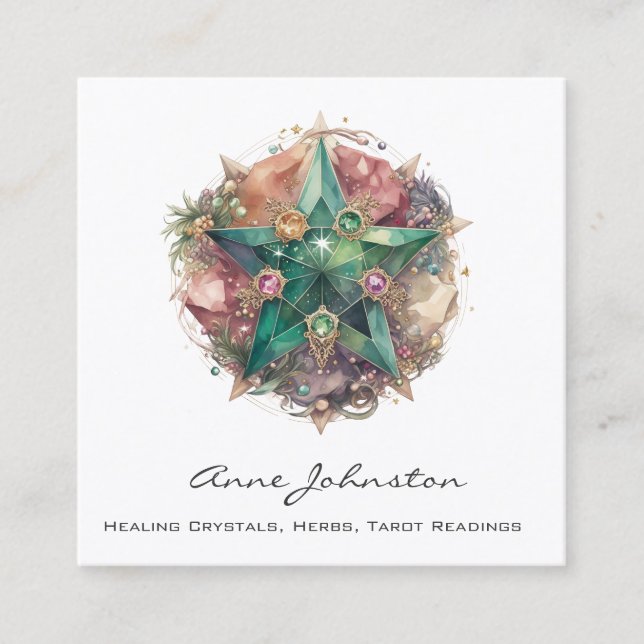 Cartão de visita do Crystal Star Square (Frente)