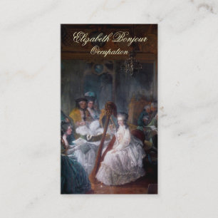 Cartão de visita do ~ da forma de Marie Antoinett