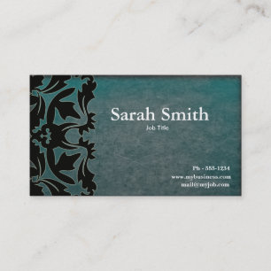 Cartão de visita do damasco do Grunge
